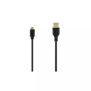 USB Cable Hama 00074264 0.75m USB A Micro-USB A Black