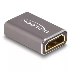 DeLOCK HDMI Adapter female to female 8K 60 Hz grey metal