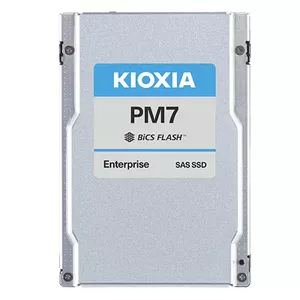 2.5" SAS SSD Kioxia PM7‑V 3.2 TB BiCS FLASH TLC — 4200 MB/s read, 3650 MB/s write