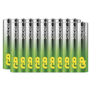 AAA alkalīnās baterijas GP SUPER LR03, iepakojumā 20 gab. (modelis 1013122001)