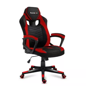 Gaming chair huzaro FORCE 2.5 Red Mesh — ergonomic gaming armchair, mesh fabric, tilt Plus, adjustable height 43–53 cm, 130 kg capacity