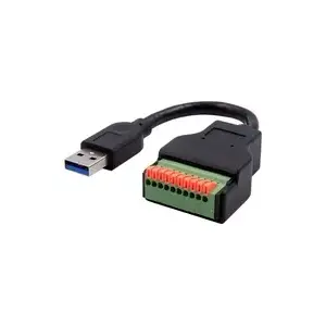 Адаптер USB-A Exsys EX-49127 — USB 3.2 на 10-контактный клеммный разъём, кабель 15 см