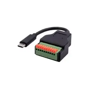 Адаптер USB-C Exsys EX-49125 — 10-контактный клеммный разъём, USB 3.2, кабель 15 см