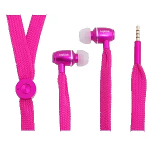 LogiLink HS0026 vadu in-ear austiņas ar mikrofonu, rozā