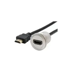 HDMI adapteris Exsys EX-49180 ar metāla korpusu, 30 cm garš kabelis