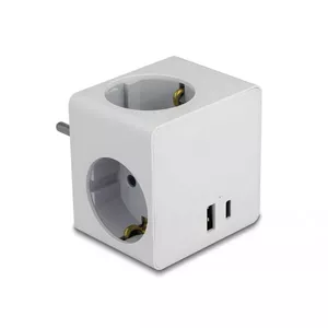 Адаптер питания DeLOCK 11501 Тип F Белый 3A USB порты