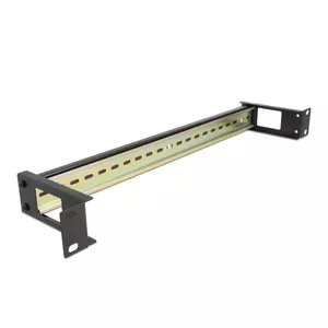 DIN rail panel DeLOCK 67031 Black Metal 19 inch 482.6 mm