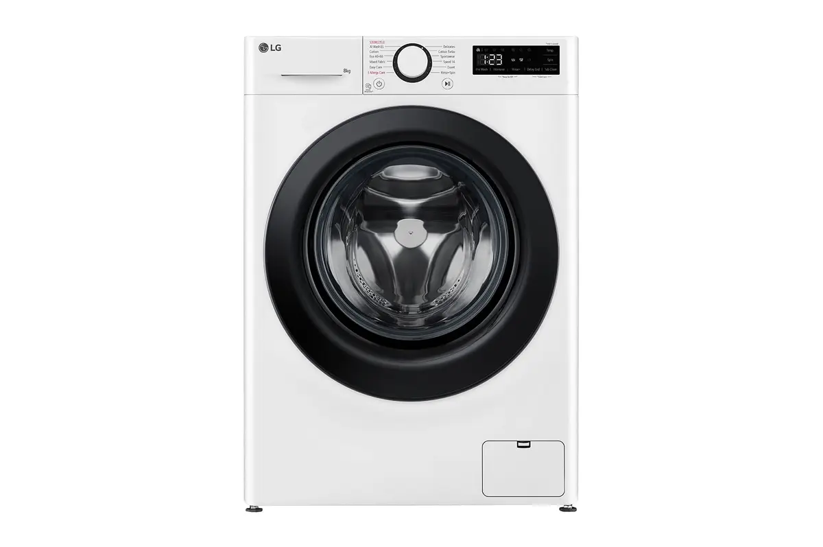 Veļasmašīna LG F2WR509SBW 9 kg, energoefektivitātes