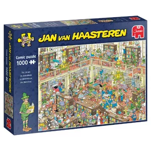 Пазл Jumbo Jan van Haasteren Библиотека 1000 элементов Тема комиксы Возраст от 12 до 99 лет