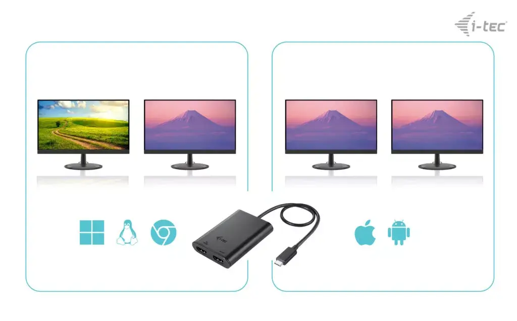 i-tec USB-C Dual 4K/60Hz HDMI Video Adapter Photo 5