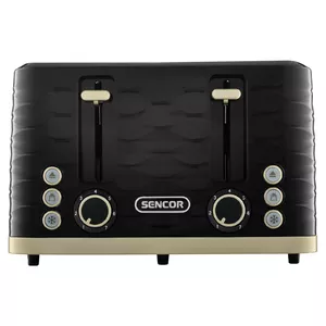 Toaster SENCOR STS7551BK — black, 4-slice, 7 browning levels, defrost, cancel, keep-warm