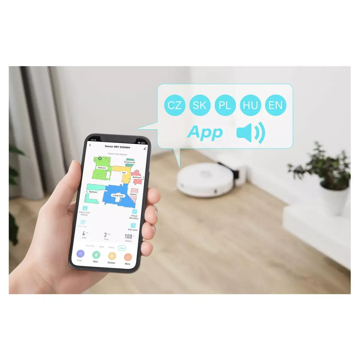 Robotizēts putekļu sūcējs SENCOR SRV9350WH Photo 6