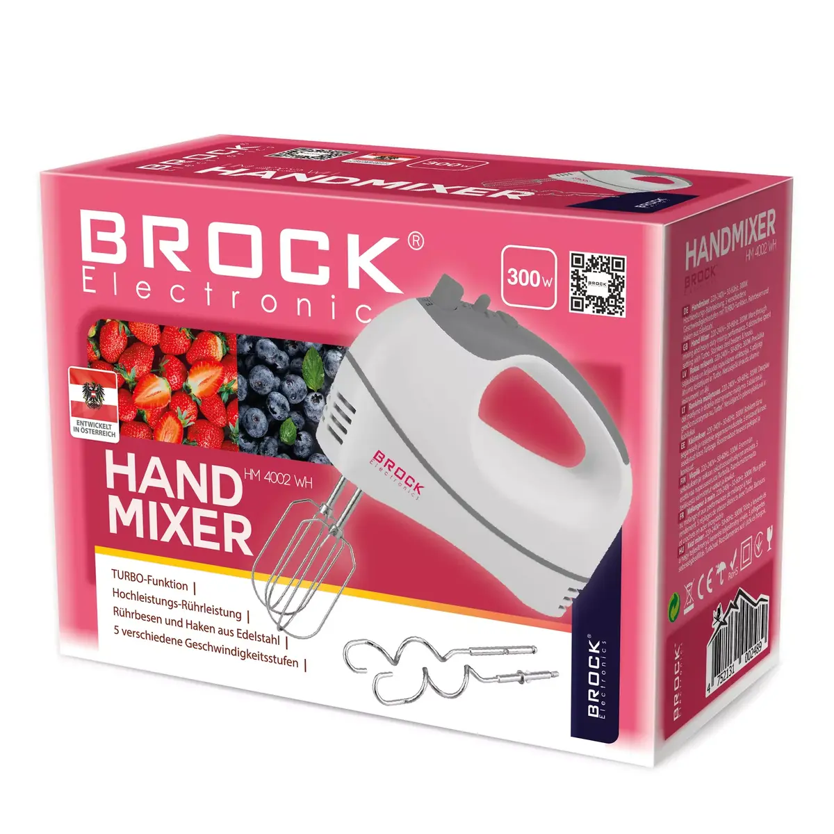 Ручной миксер BROCK HM 4002 WH Photo 2