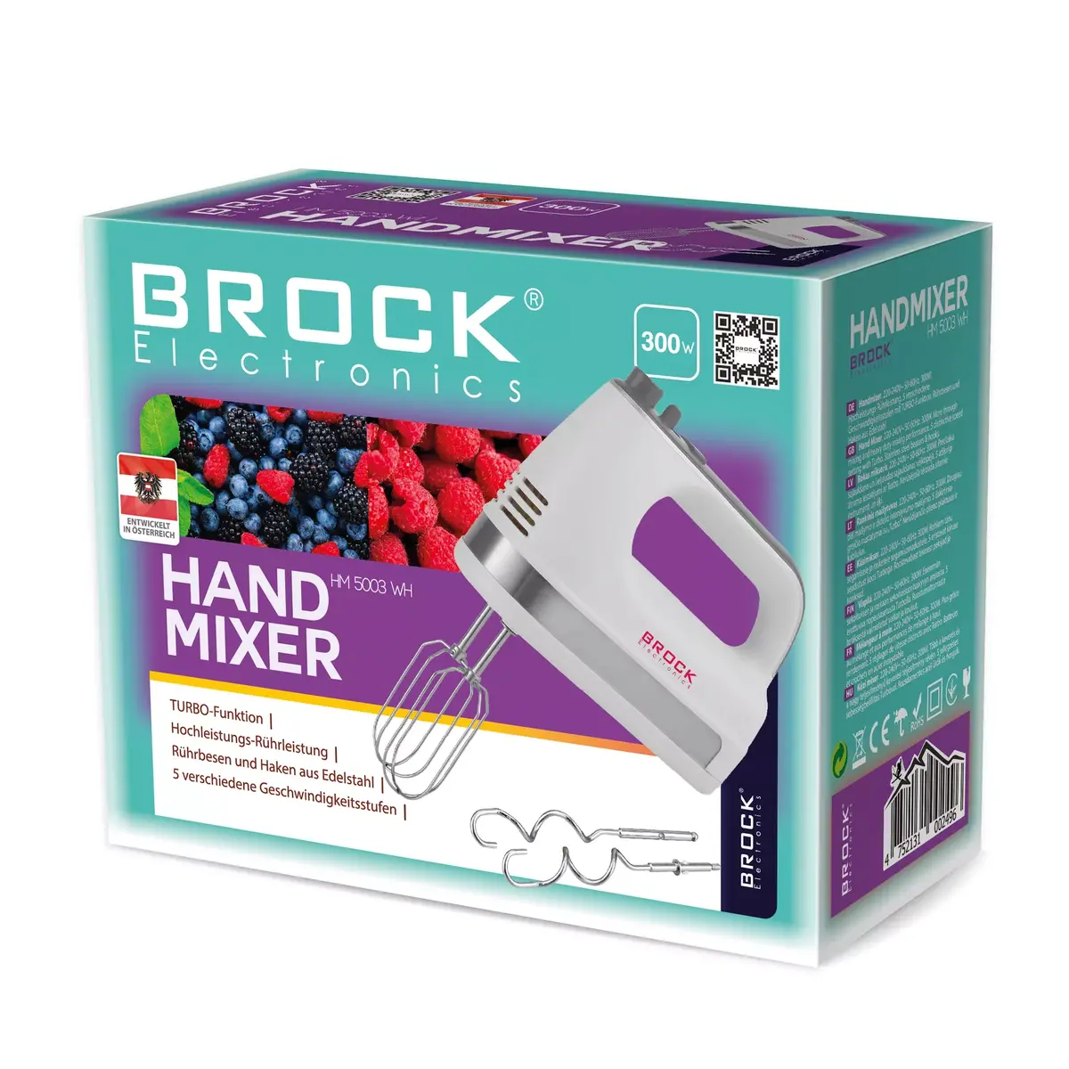 Ручной миксер BROCK HM 5003 WH Photo 2
