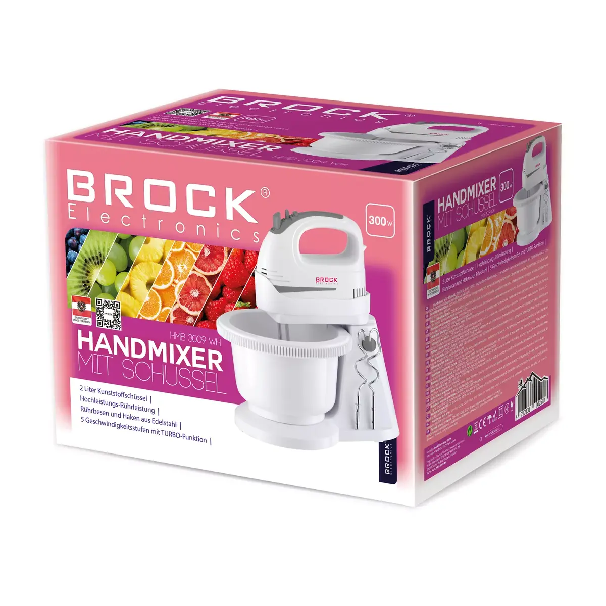 Ручной миксер с чашей BROCK HMB 3009 WH Photo 2