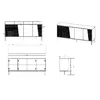 Atvilktņu skapis cama meble 4D ABI 200x45x88 Photo 4