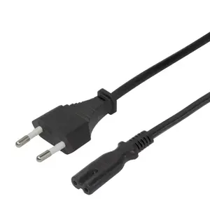 Deltaco 1902293 Black 1.5 m CEE7/16 C7 coupler