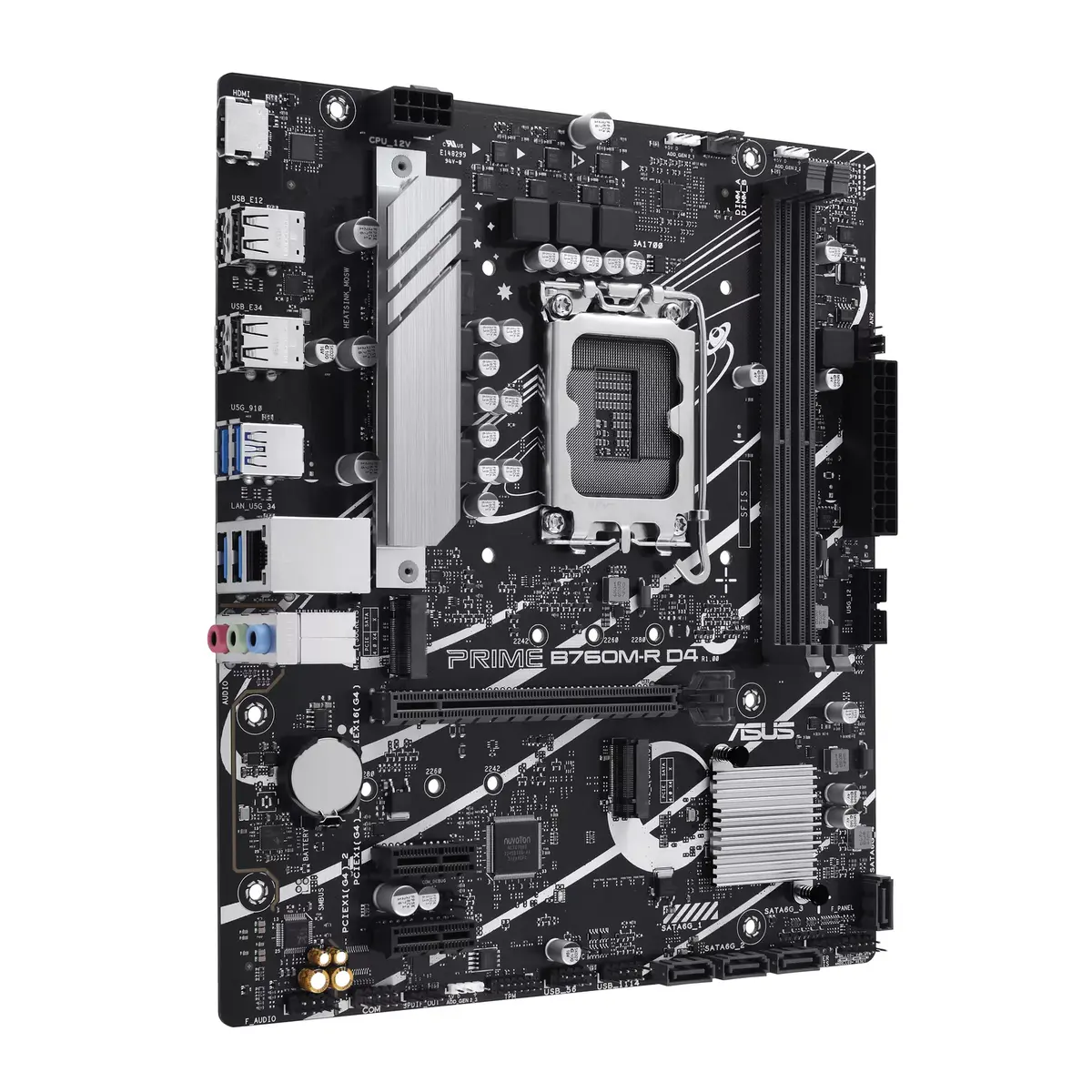 Motherboard ASUS PRIME B760M-R D4, 90MB1HA0-M0EAY0 Photo 2