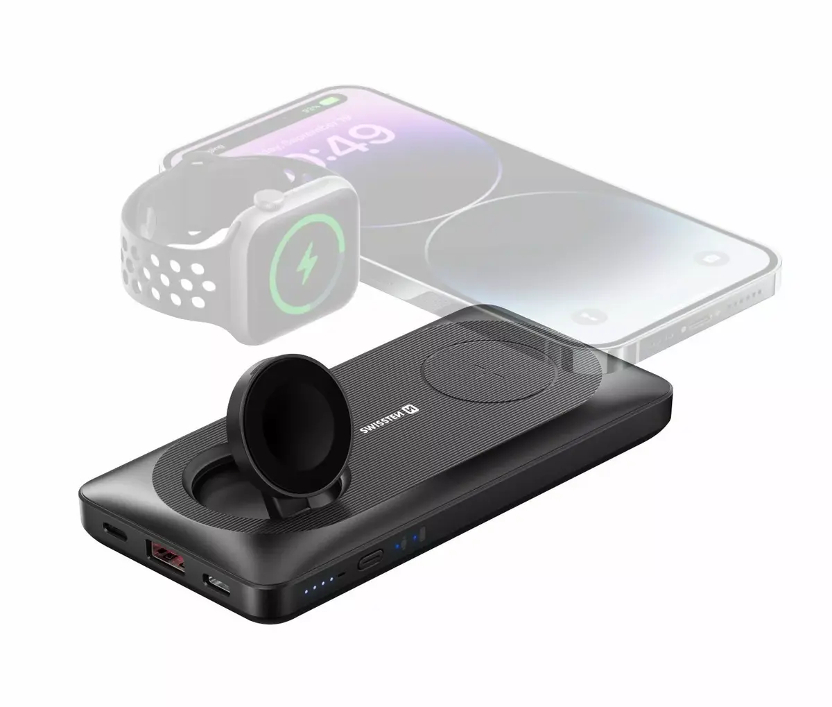 SWISSTEN Wireless power bank 10000mAh for Apple Watch Photo 4