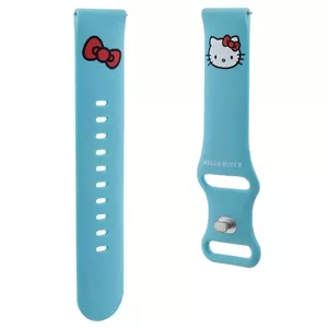 Универсальный ремешок HELLO KITTY HKUWMSCHBLB силиконовая голова Kitty синий 20 мм