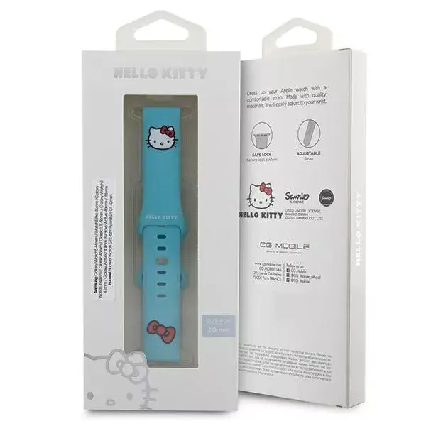 Универсальный ремешок HELLO KITTY HKUWMSCHBLB 20 мм Photo 4