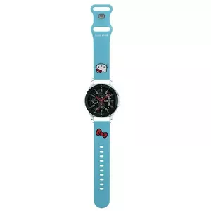 Силиконовый ремешок для часов HELLO KITTY Universal HKUWLSCHBLB 22 мм с головой Kitty, синий