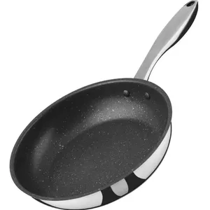 Stainless steel frying pan LAMART LT1231, 24 cm diameter, induction compatible, 6.5 cm height