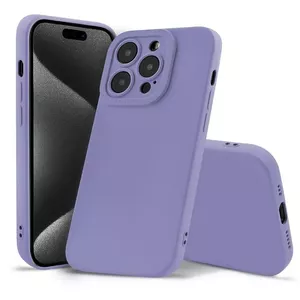 Silicone protective case Fusion accessories for Apple iPhone 15 Plus — purple