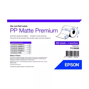 Pašlīmējoša printera etiķete Epson 7113424 Balta 21x10.5 cm