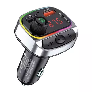 KAKUSIGA KSC-1066 car FM transmitter QC 3.0 | 18W | USB Flash | Bluetooth 5.0 Black