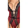 Abierta Fina Bodie XL Red/Black crotchless боди Photo 6