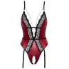 Abierta Fina Bodie XL Red/Black crotchless боди Photo 8