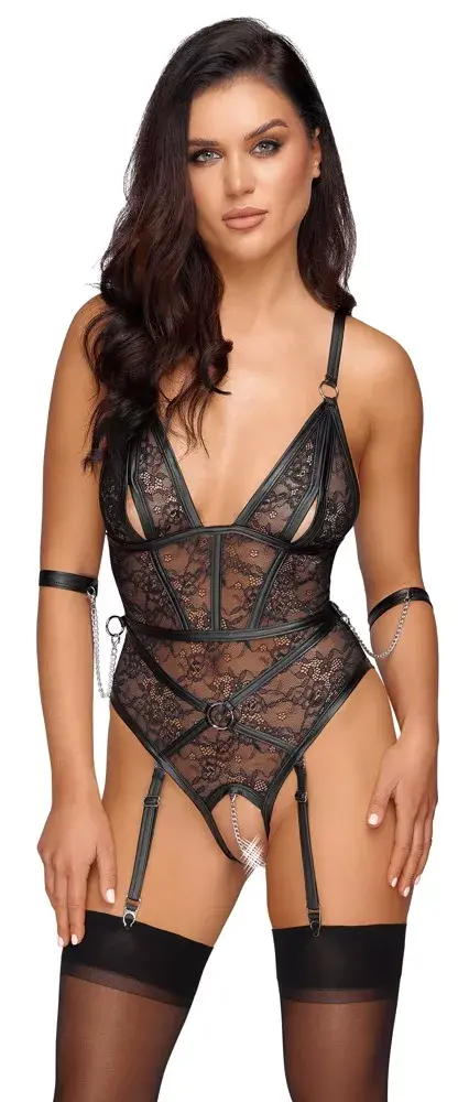 Cottelli Collection Body Bondage M Black боди Photo 2