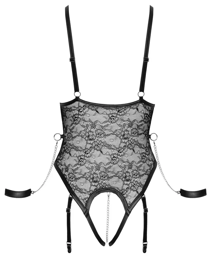 Cottelli Collection Body Bondage M Black боди Photo 13
