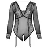 Cottelli Collection crotchless body 2XL Black Photo 6