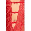 Kissable боди‑пояс L/XL красное кружево Photo 4