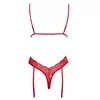Kissable боди‑пояс L/XL красное кружево Photo 6