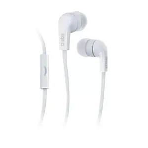 SBS Studio Mix 30 vadu stereo austiņas ar mikrofonu, 1.2 m kabelis, baltas