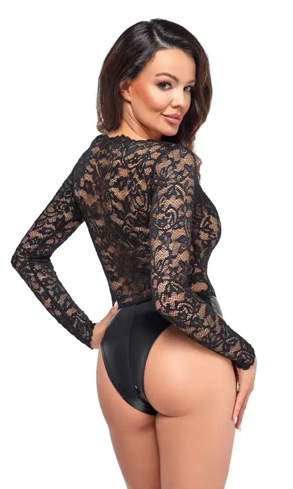 Noir Lace body Bodie XL — боди с длинным рукавом Photo 4