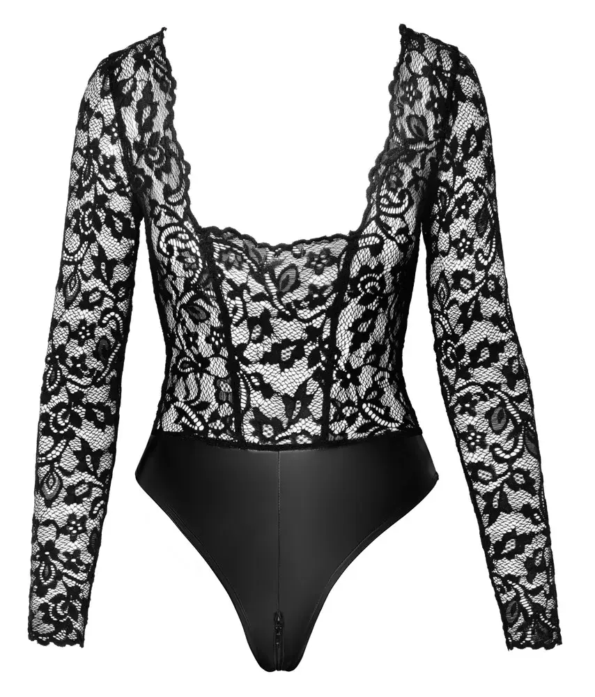 Noir Lace body Bodie XL — боди с длинным рукавом Photo 7