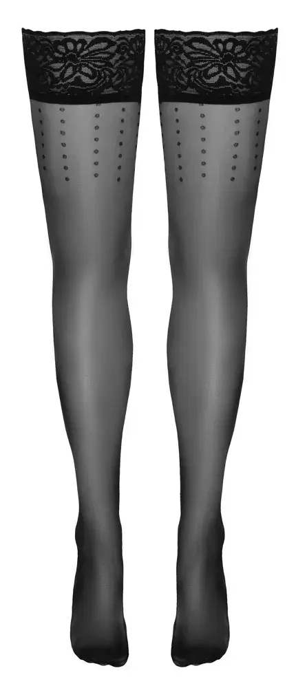 Чулки cottelli collection Hold-Ups Dot 5 Photo 8