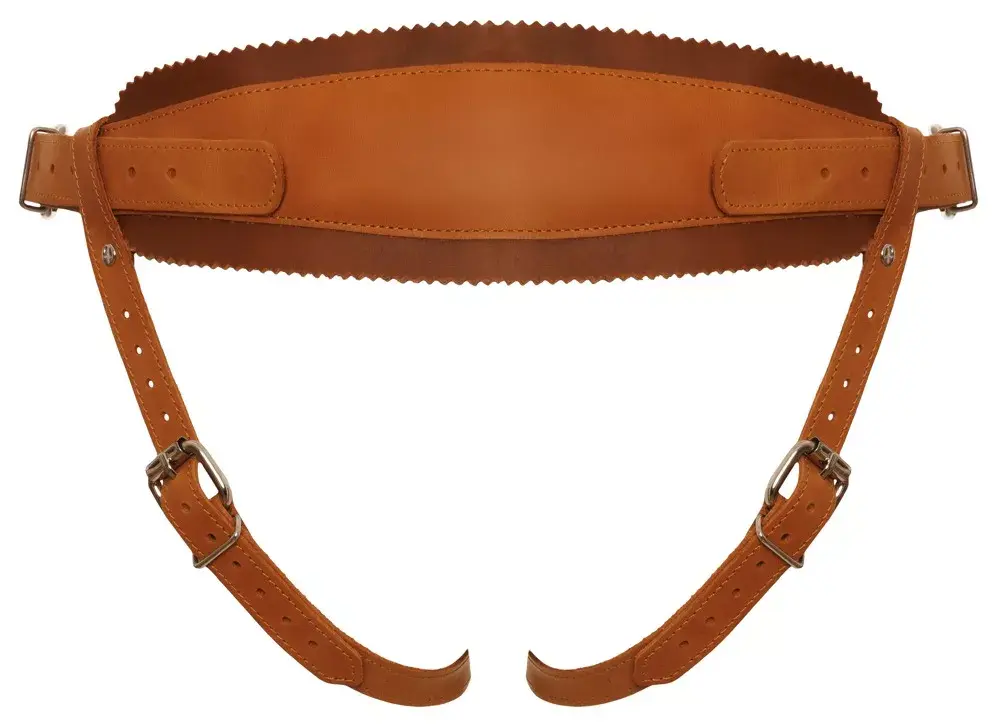 Страпон-гарнитур ZADO Leather Natural S/M Photo 7