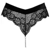 Стринги cottelli collection M — кружево, бархатный пояс Photo 6
