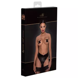 Женская стринги Noir 23110381021 Zip S — высокая талия powerwetlook, 76% полиэстер/24% спандекс, двусторонняя молния