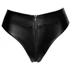 Noir Zip тонг L — женский powerwetlook-стринг Photo 7