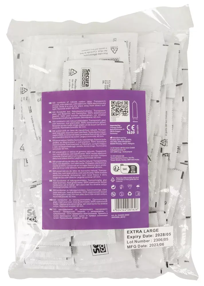 Презервативы Secura Extra Large 100 шт Photo 2