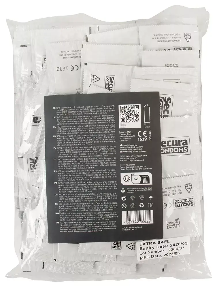 Презервативы Secura Extra Safe 100 шт Photo 2