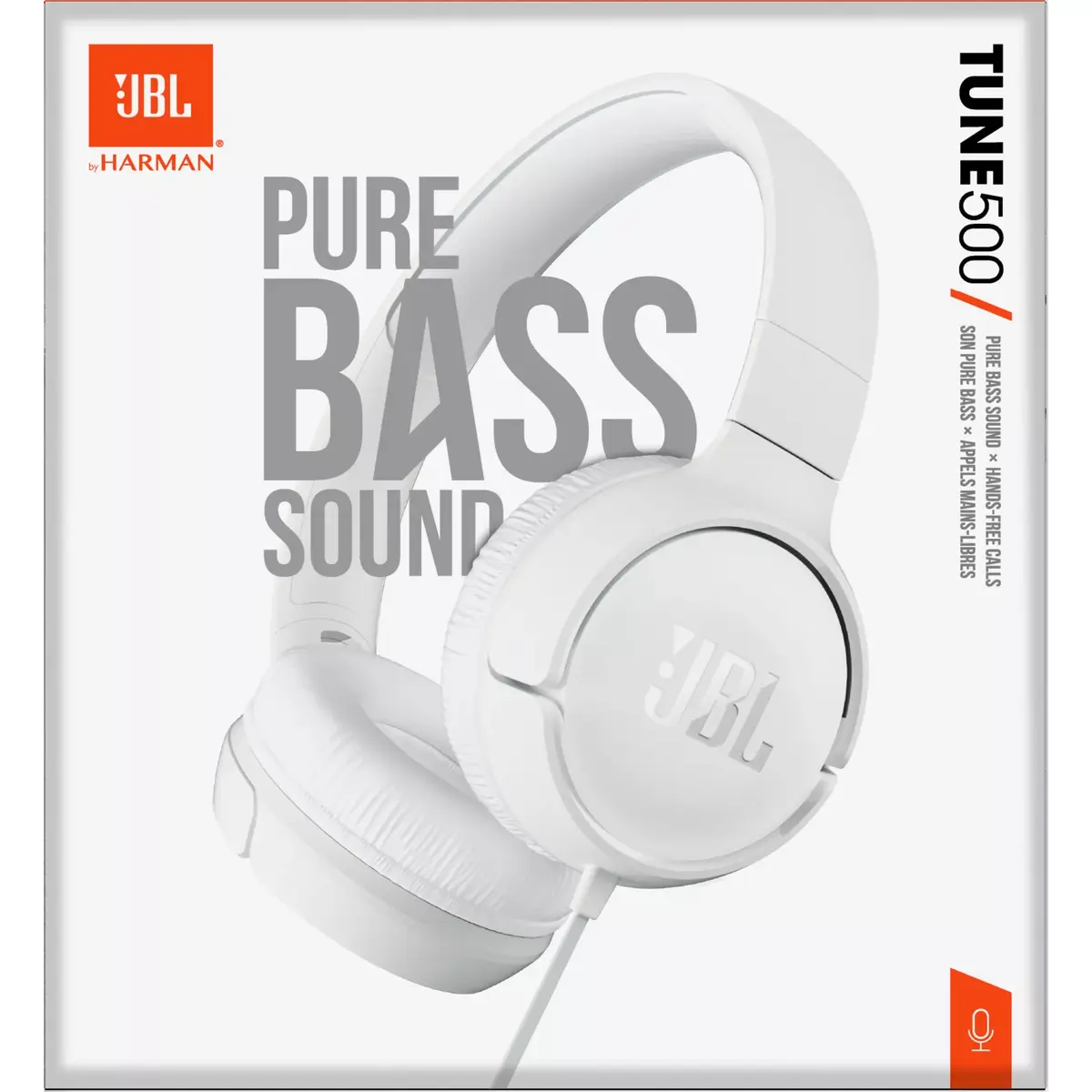 Наушники JBL Tune 500 WHITE Photo 7