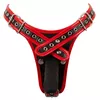 Страпон Bad Kitty Leather Black с 3 дилдо Photo 10