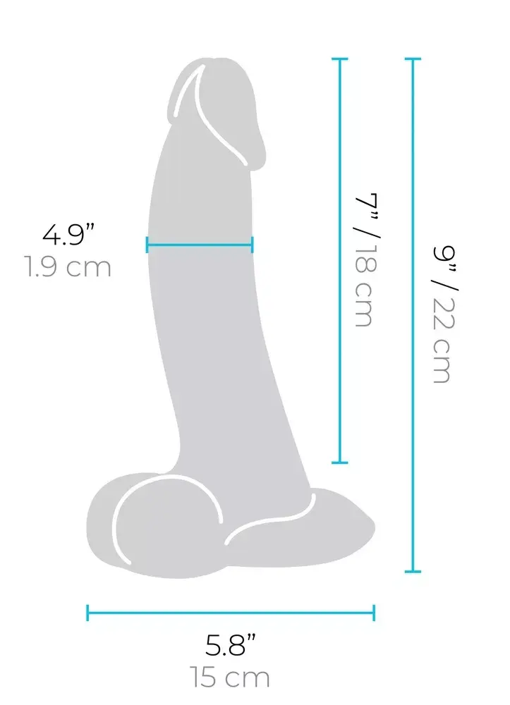 Dildoe b-Vibe Slipskin 9" Curved Crea silikons Photo 11